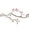 Winterberry Vine Wall Stencil | 3470 by Designer Stencils | Floral Stencils |